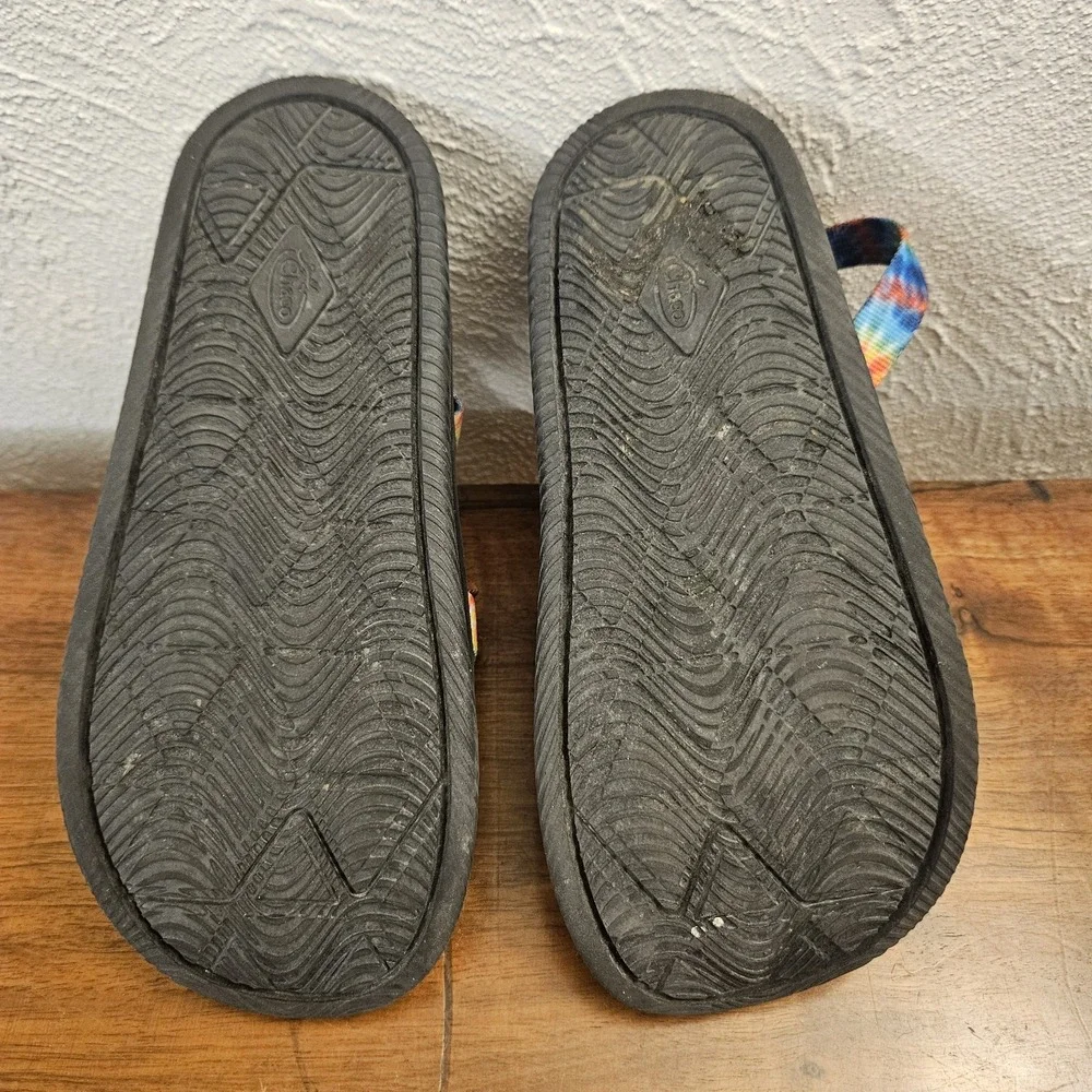 Chaco‎ Chillos Unisex Kids Size 4 Tie Dye Print Slip On Sport Sandals Shoes